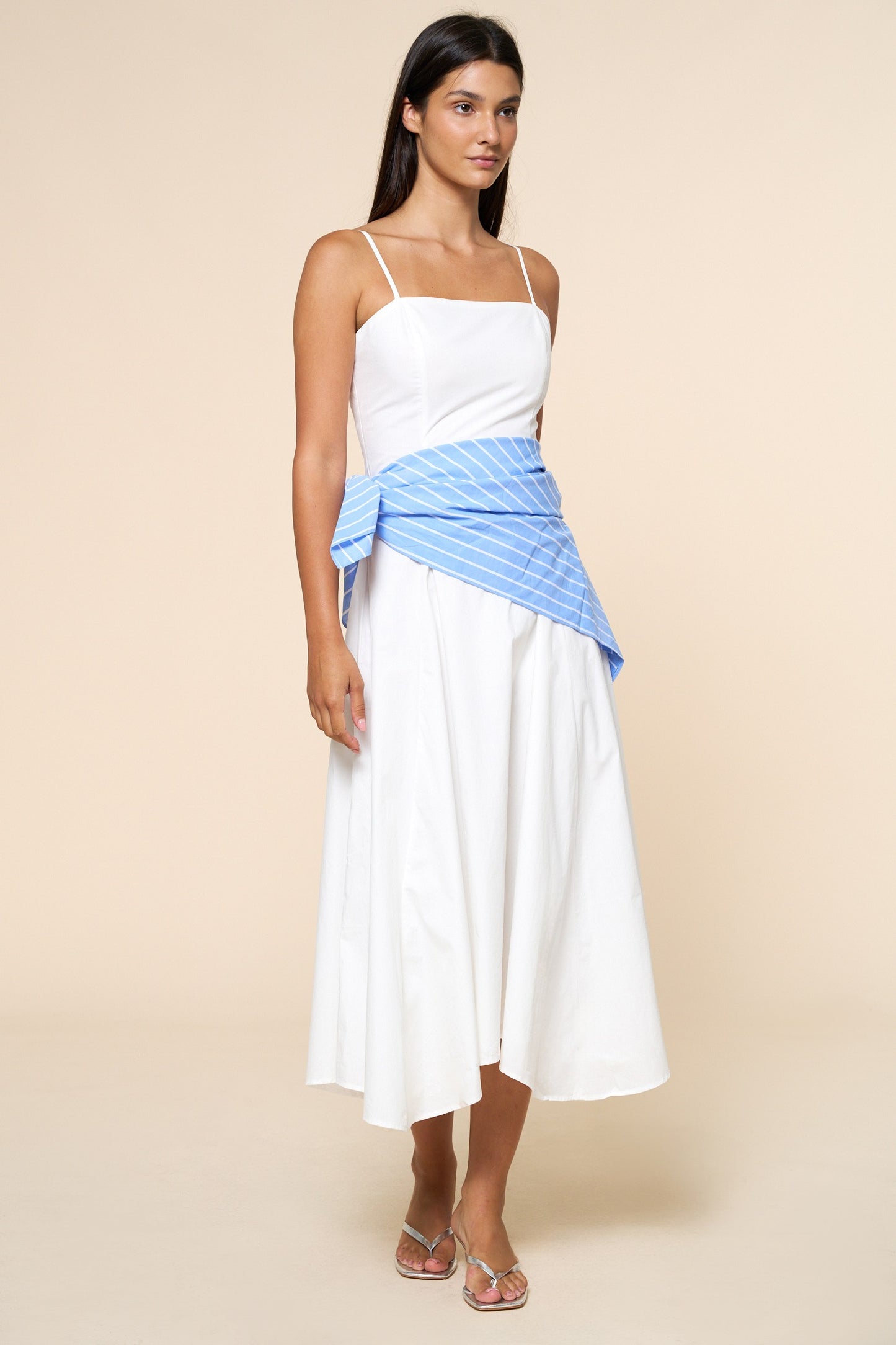 Waist Bandana Maxi Dress