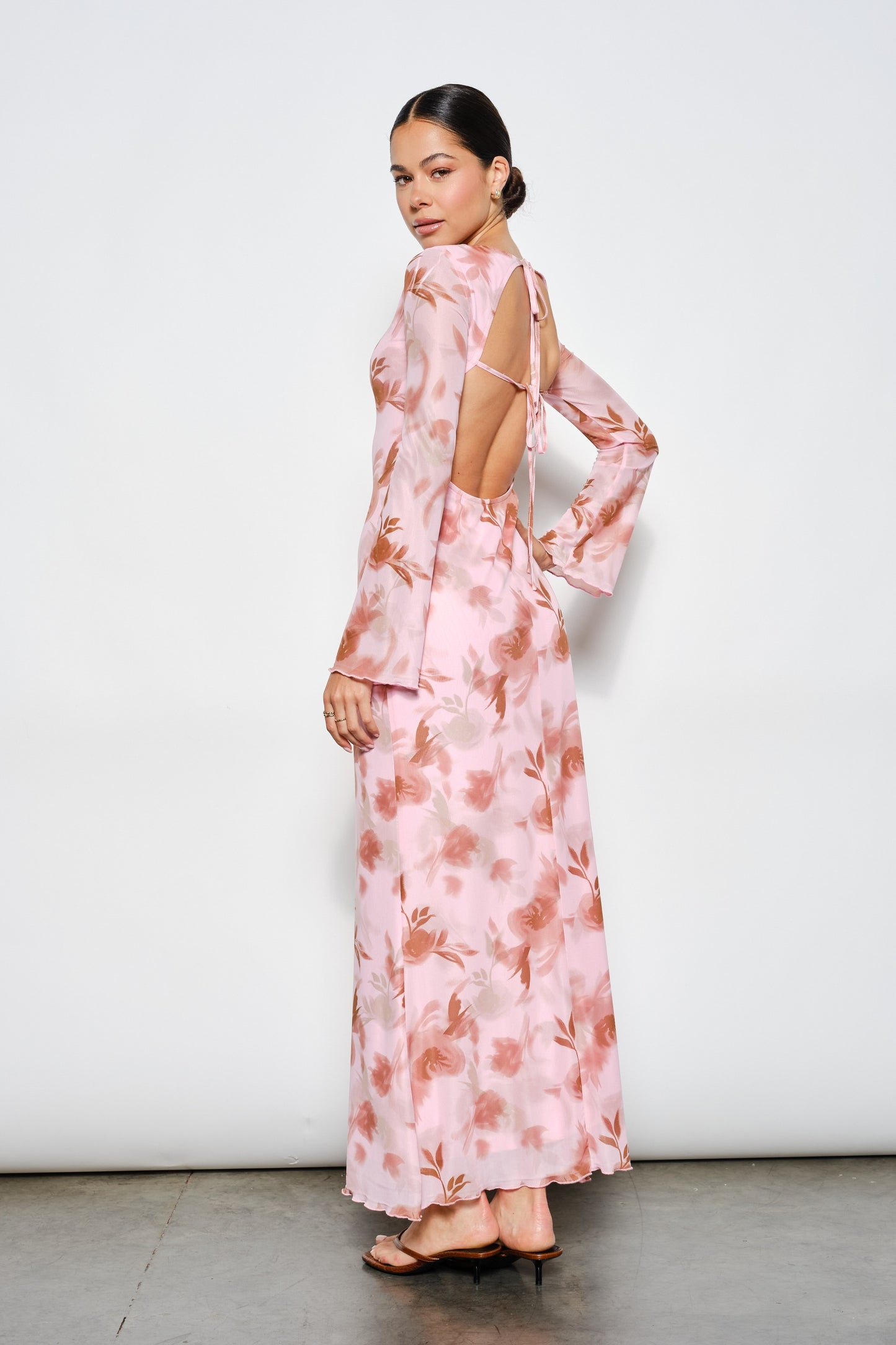 Lena Open Back Maxi Dress