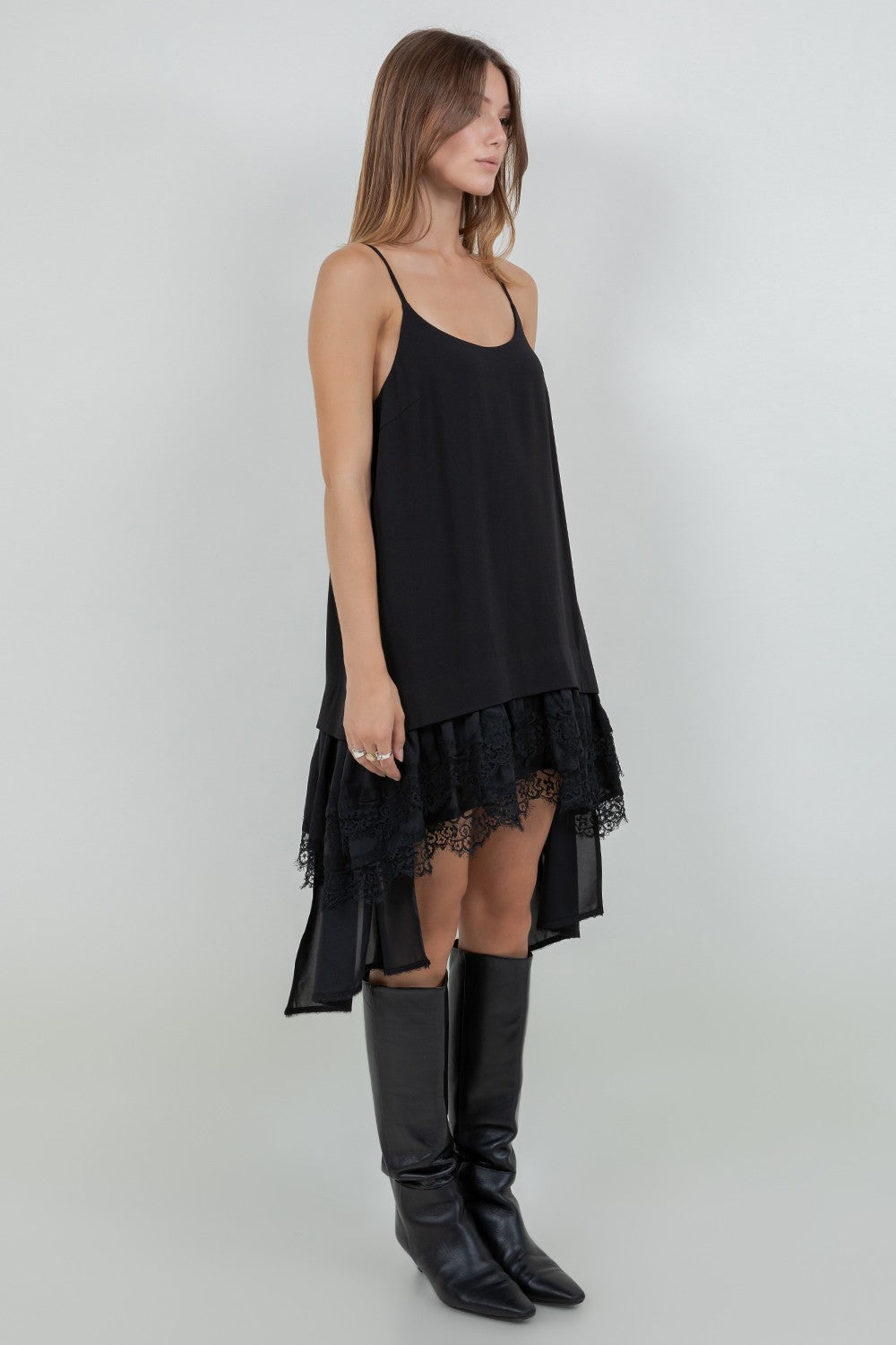 Asymmetrical Lace Dress