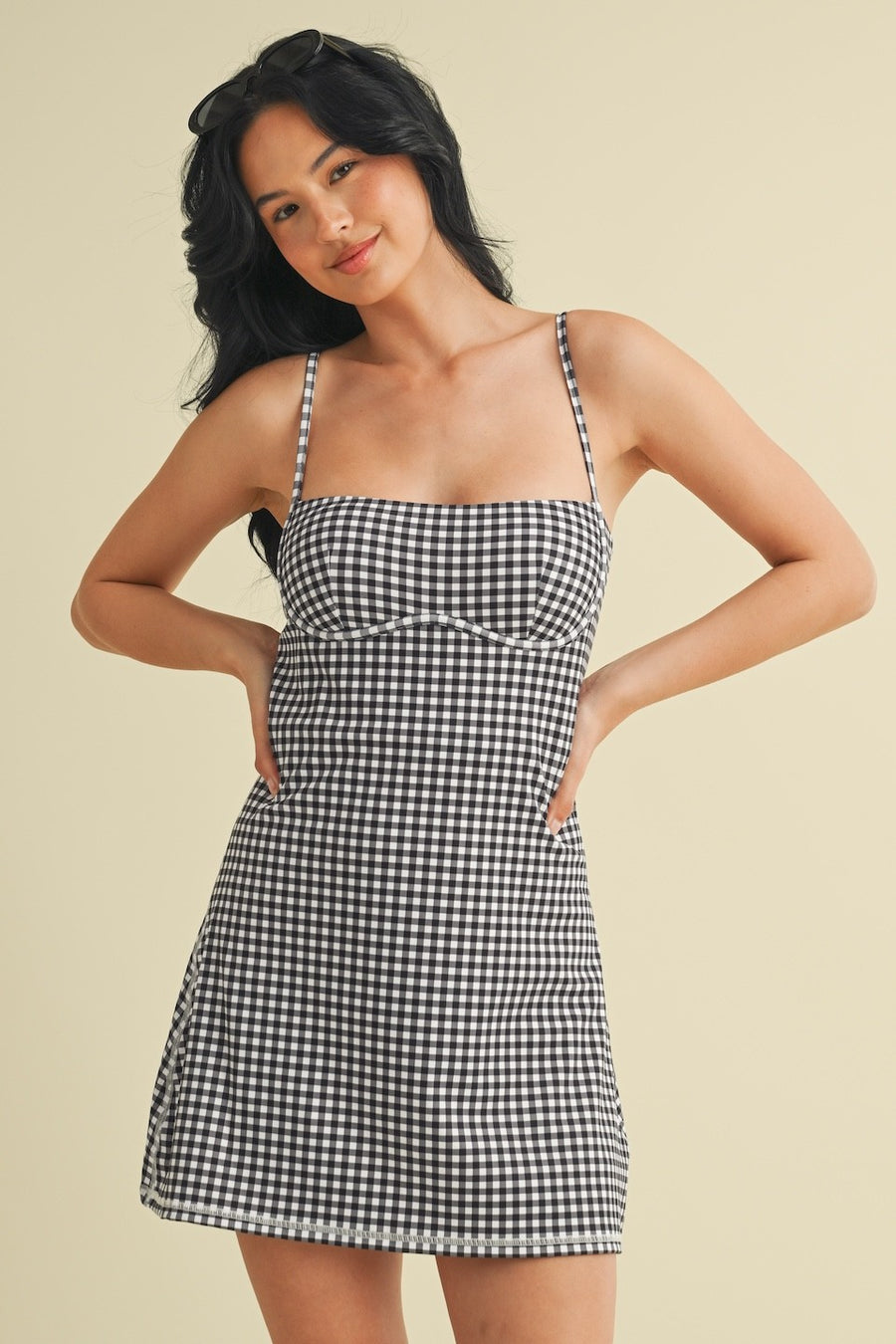 Black Gingham Dress