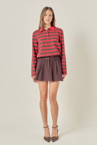 Polo Knit Top