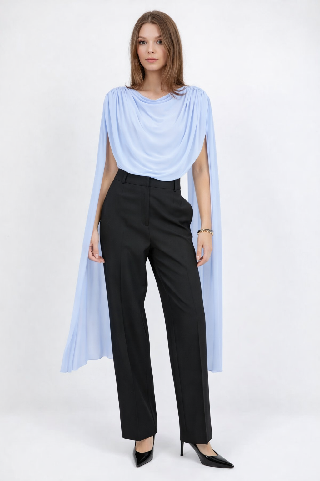 Mesh Drape Bodysuit