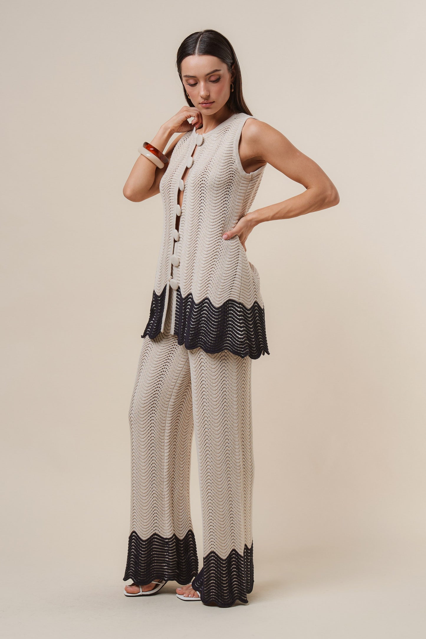 Rachel Button Knit Set