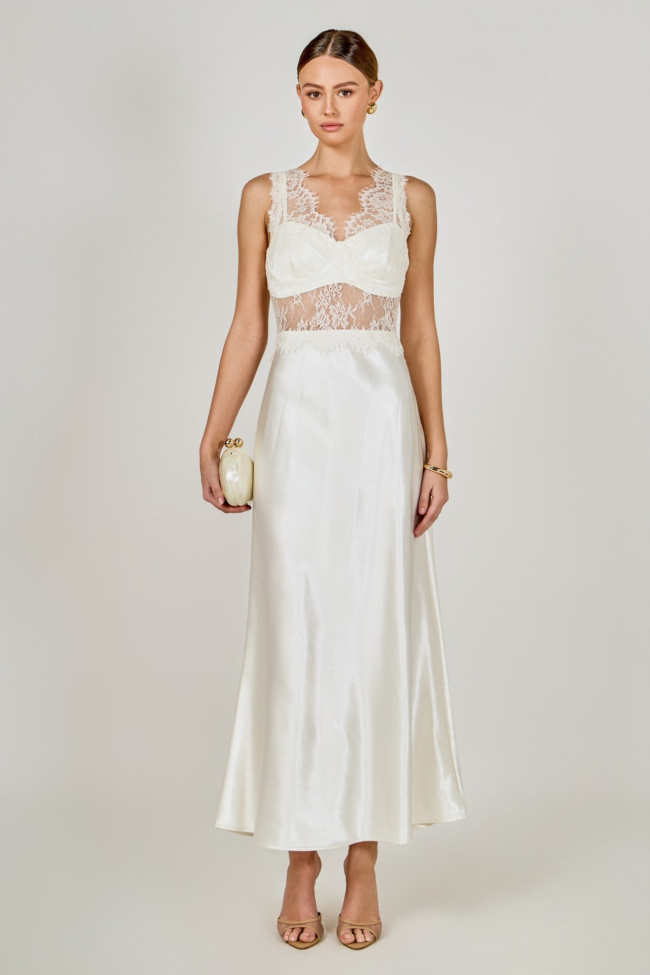 Carina Silk Lace Dress