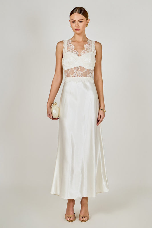 Carina Silk Lace Dress