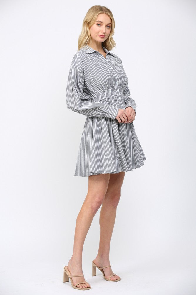 Stripe Shirt Dress