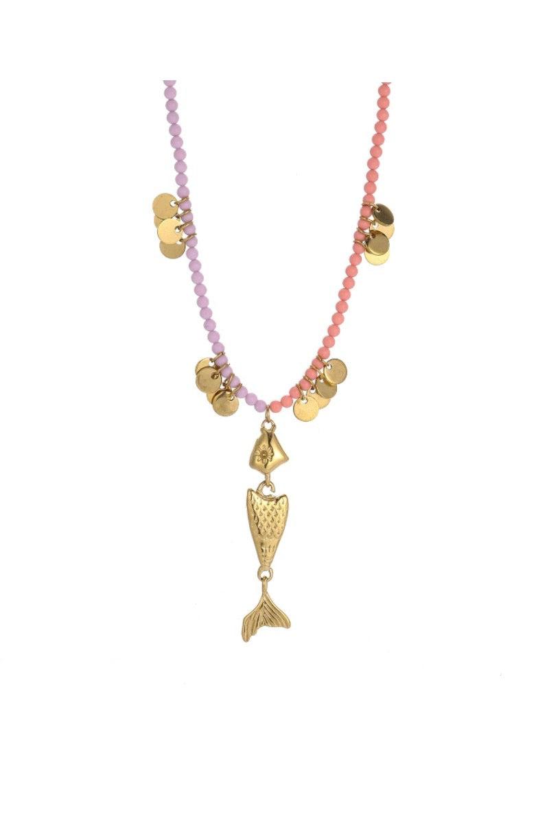Fish Stone Necklace