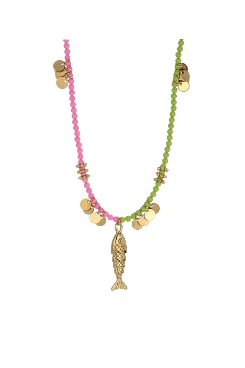 Fish Stone Necklace