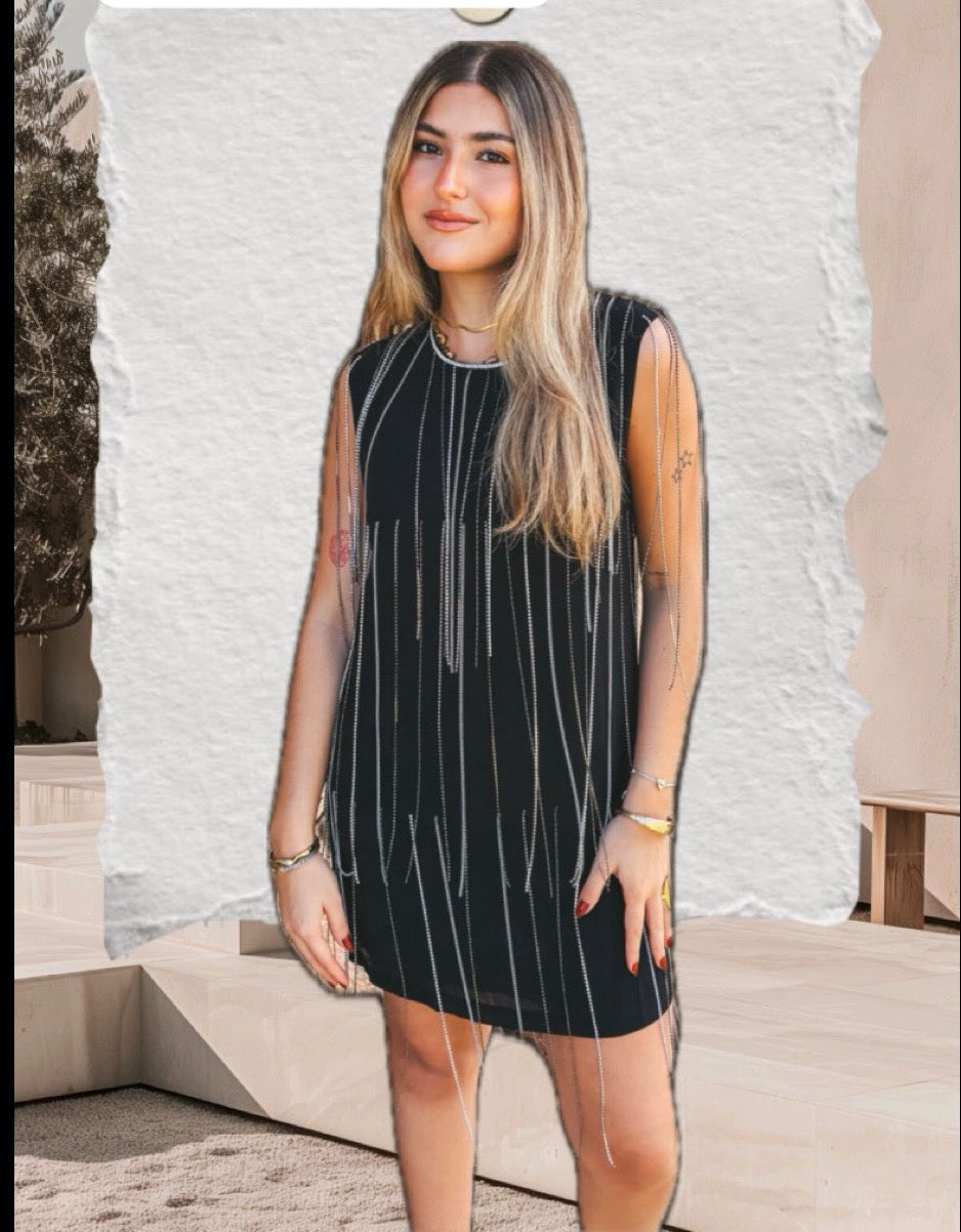 Chain mini dress