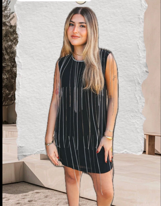 Chain mini dress