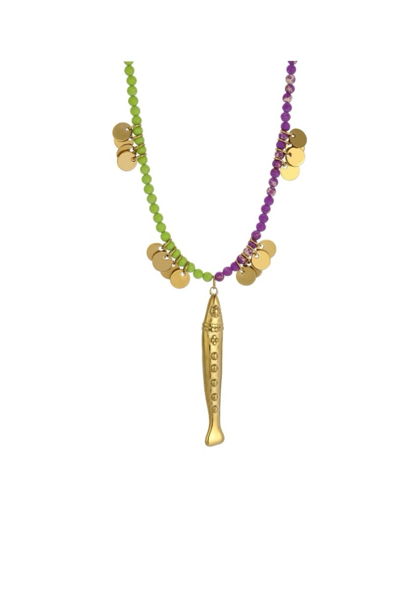 Fish Stone Necklace
