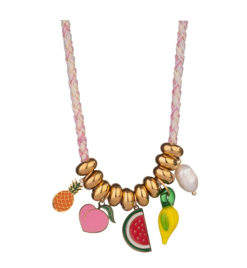 Fruit Charm Necklace