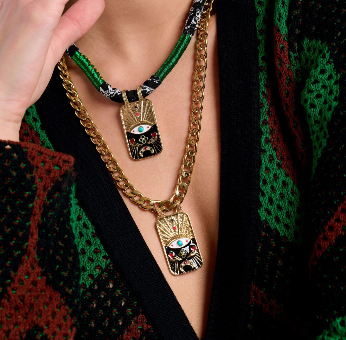 NECKLACE PHARAOH BLACK