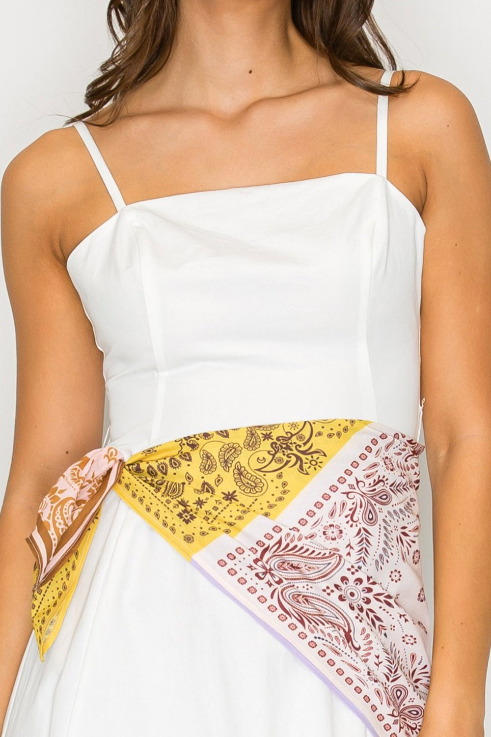 Scarf Tie Midi Dress