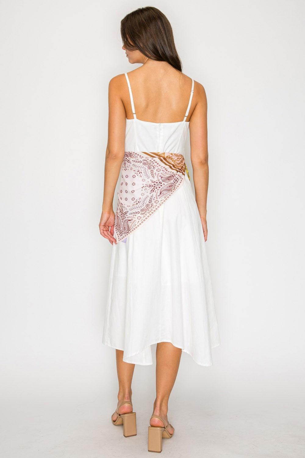 Scarf Tie Midi Dress