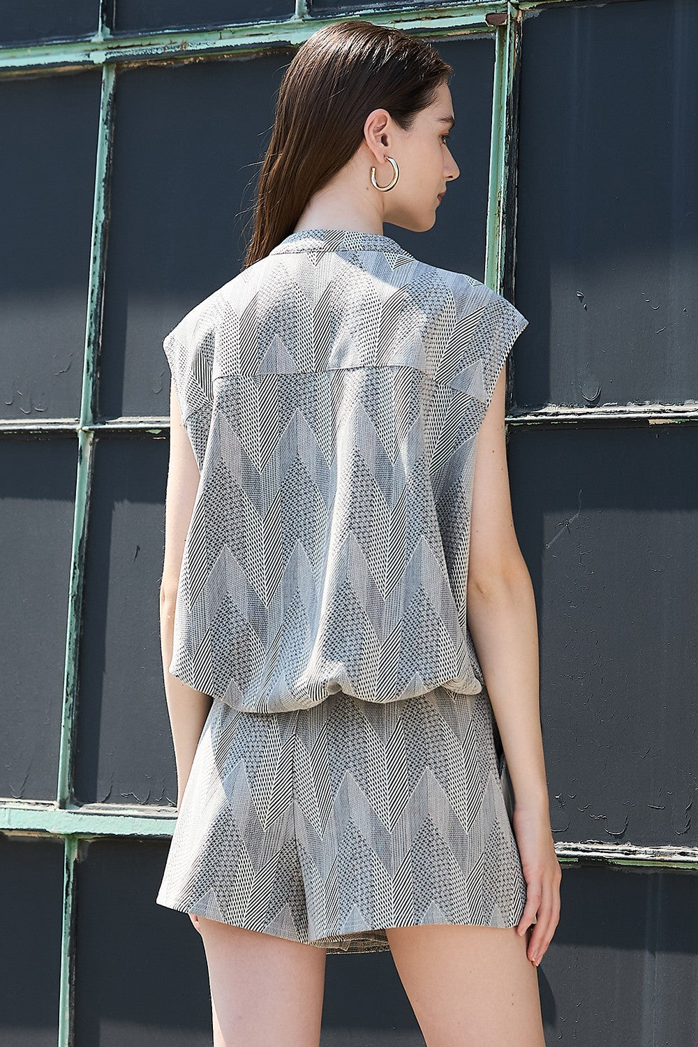 Jacquard Zip Up Set