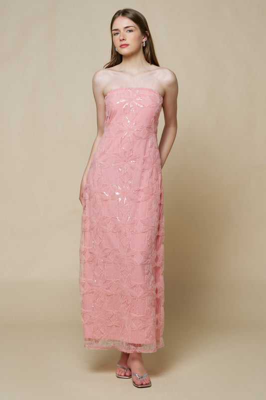 Sequin Tube Maxi Dress
