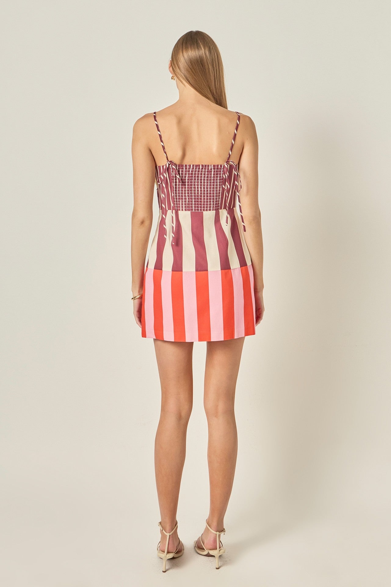 Stripe Printed Mini Dress
