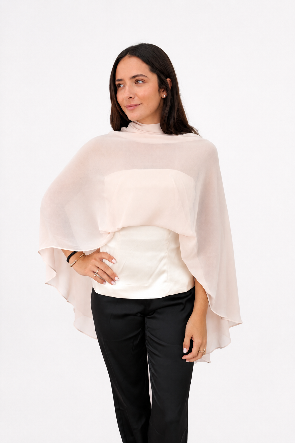 Cape Strapless Halter Top