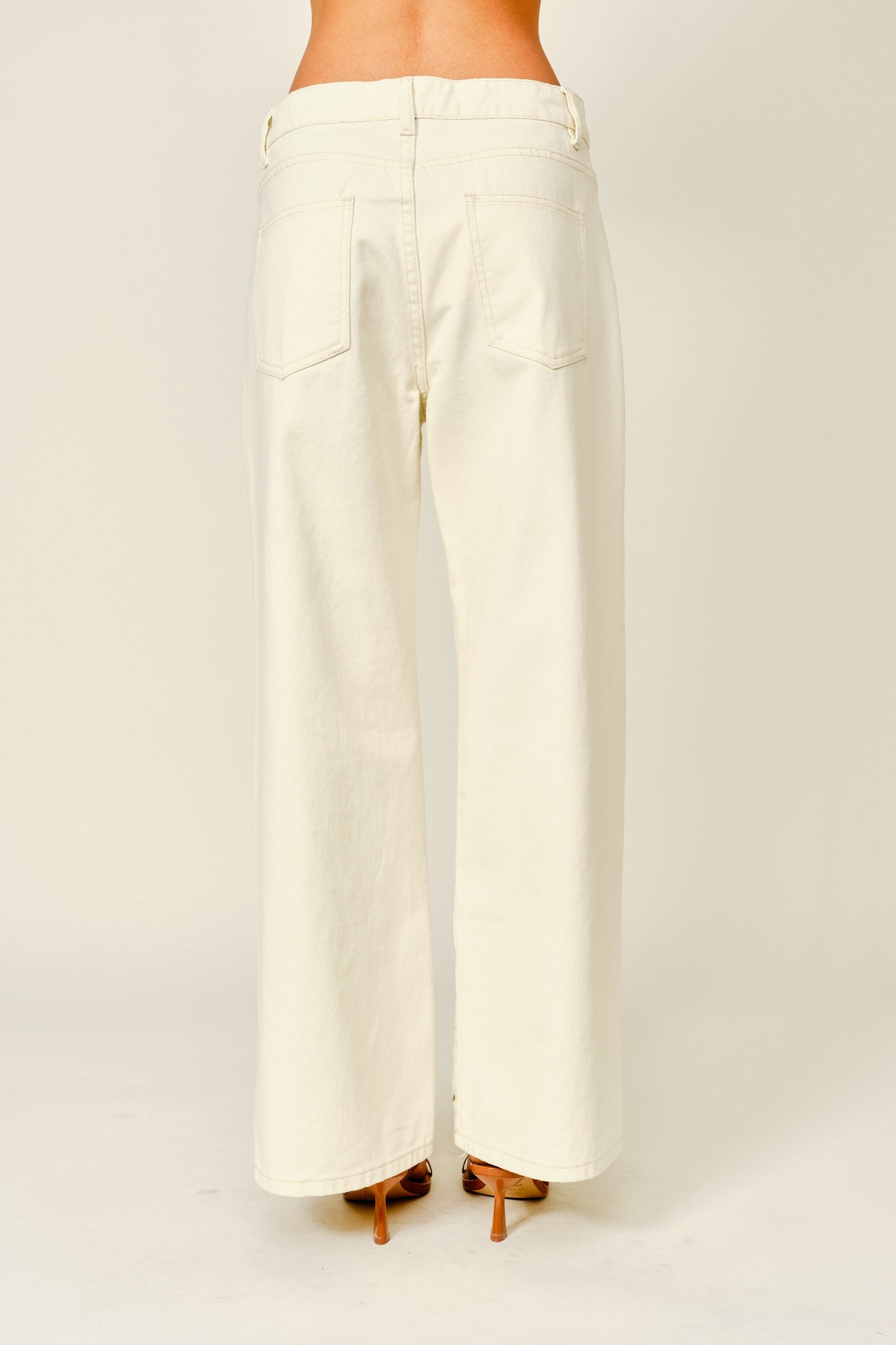 Embroidered Straight Pants