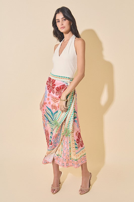Printed Maxi Skirt