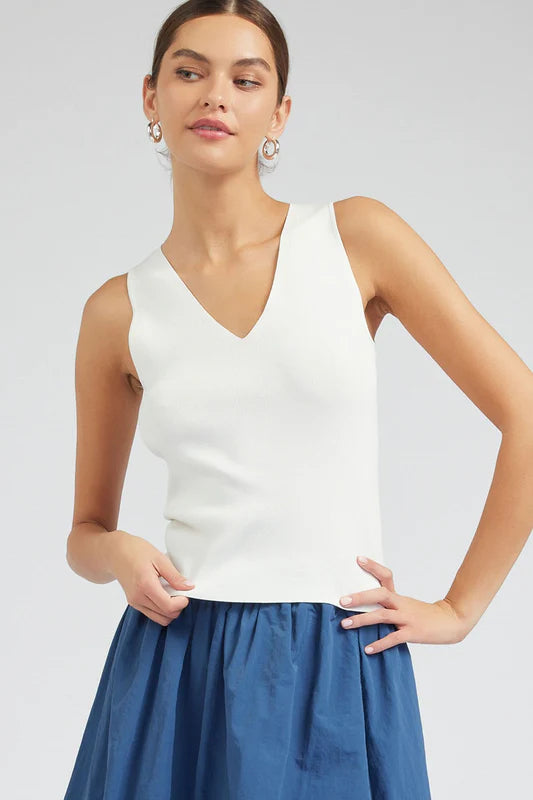 V neck top