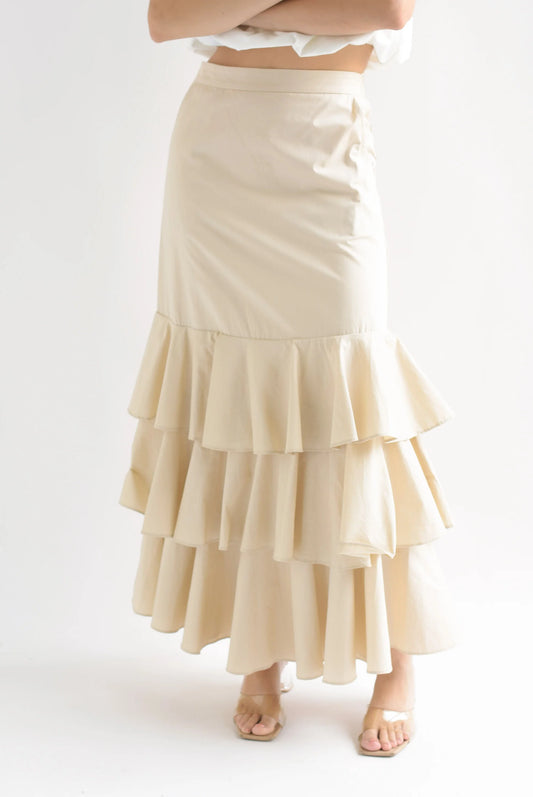 Cream skirt