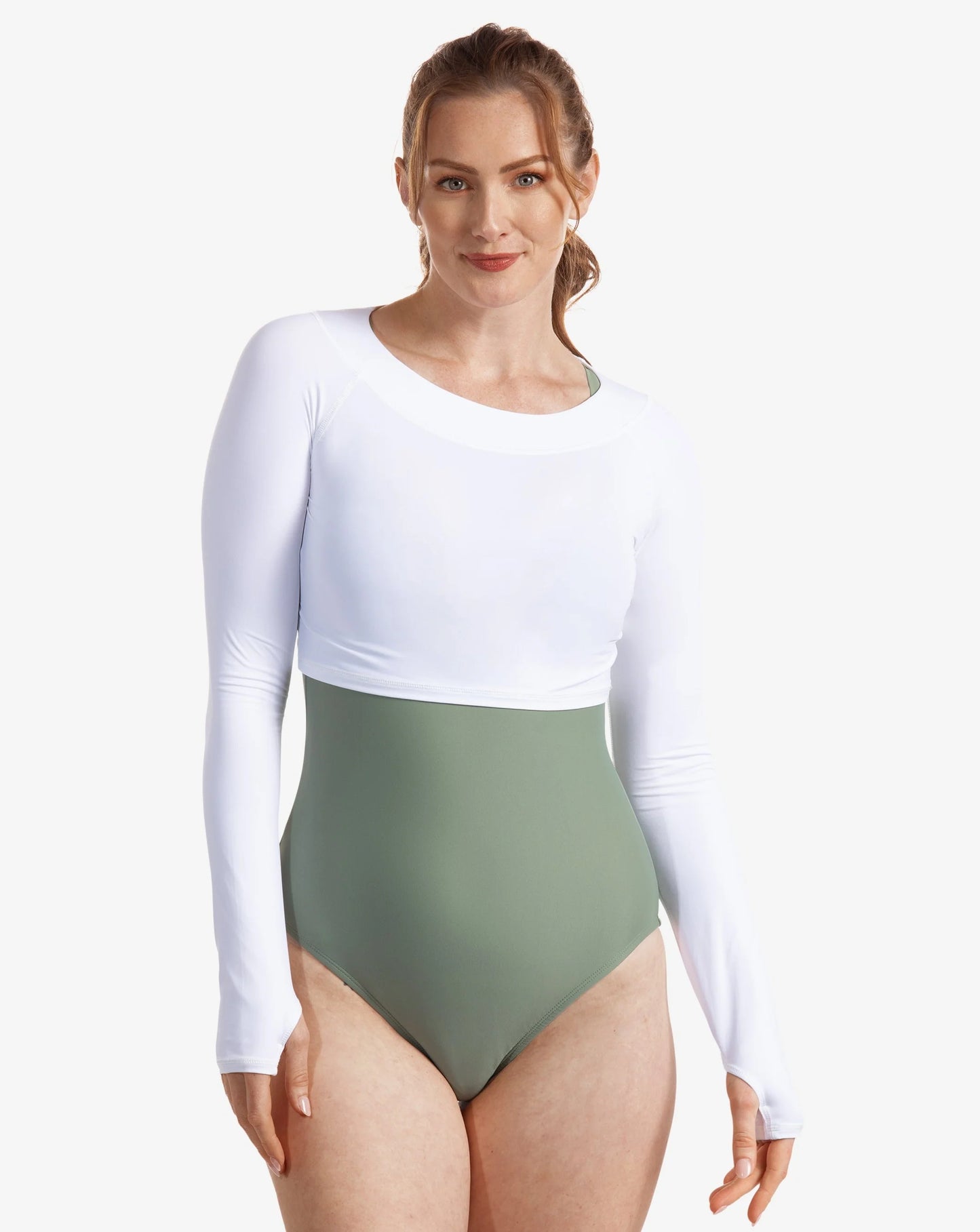 WHITE WOMEN'S CROP TOP