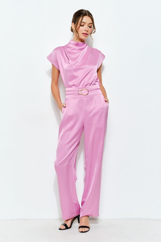 Pink Satin Set