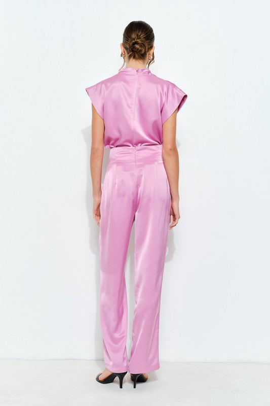 Pink Satin Set