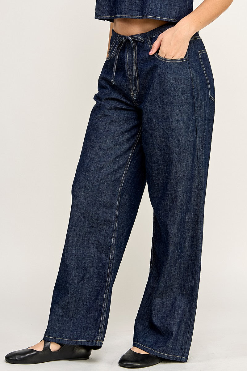 Tie Waist Jeans