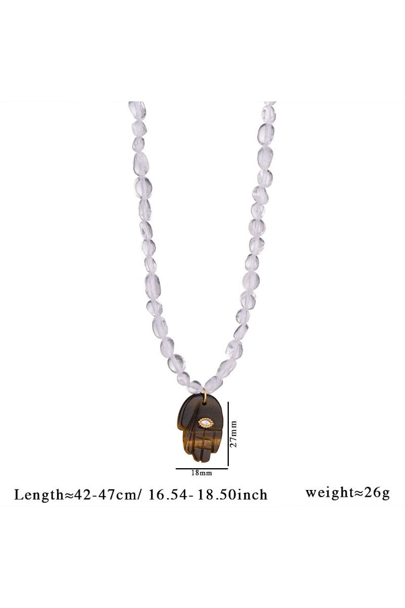 Hand Stone Necklace