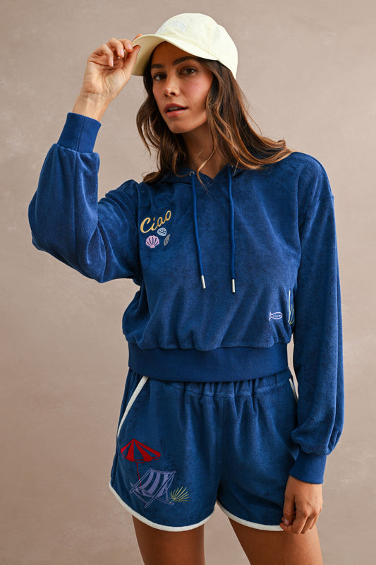 Embroidered Hoodie Set