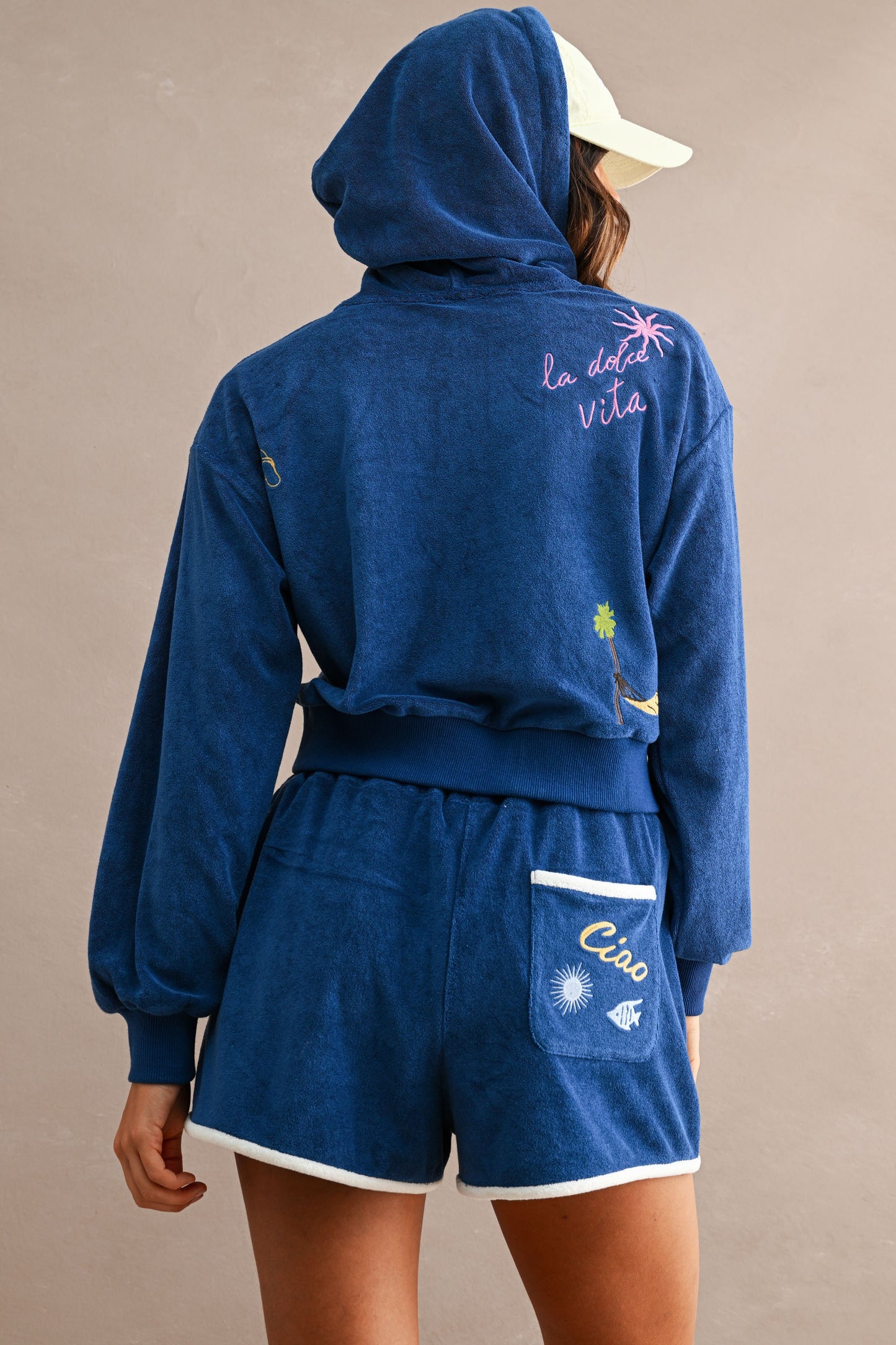 Embroidered Hoodie Set