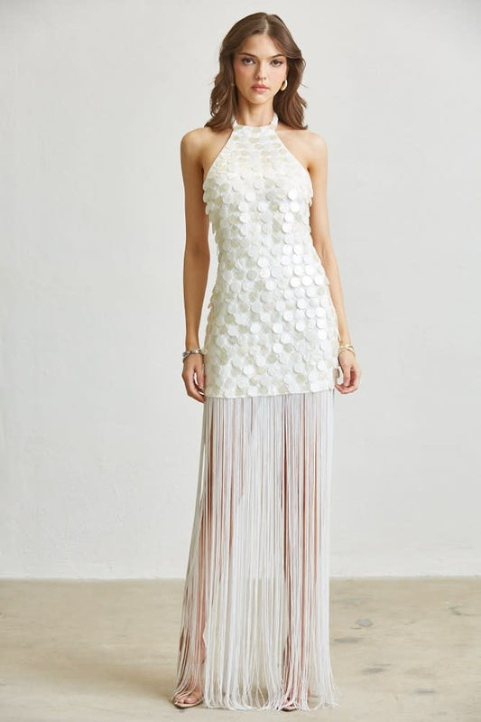 Sequin Fringe Dress