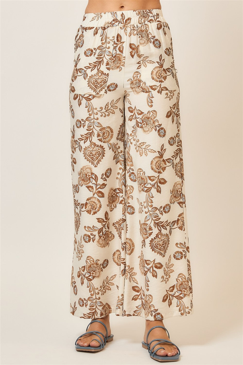 Flower patterns pants