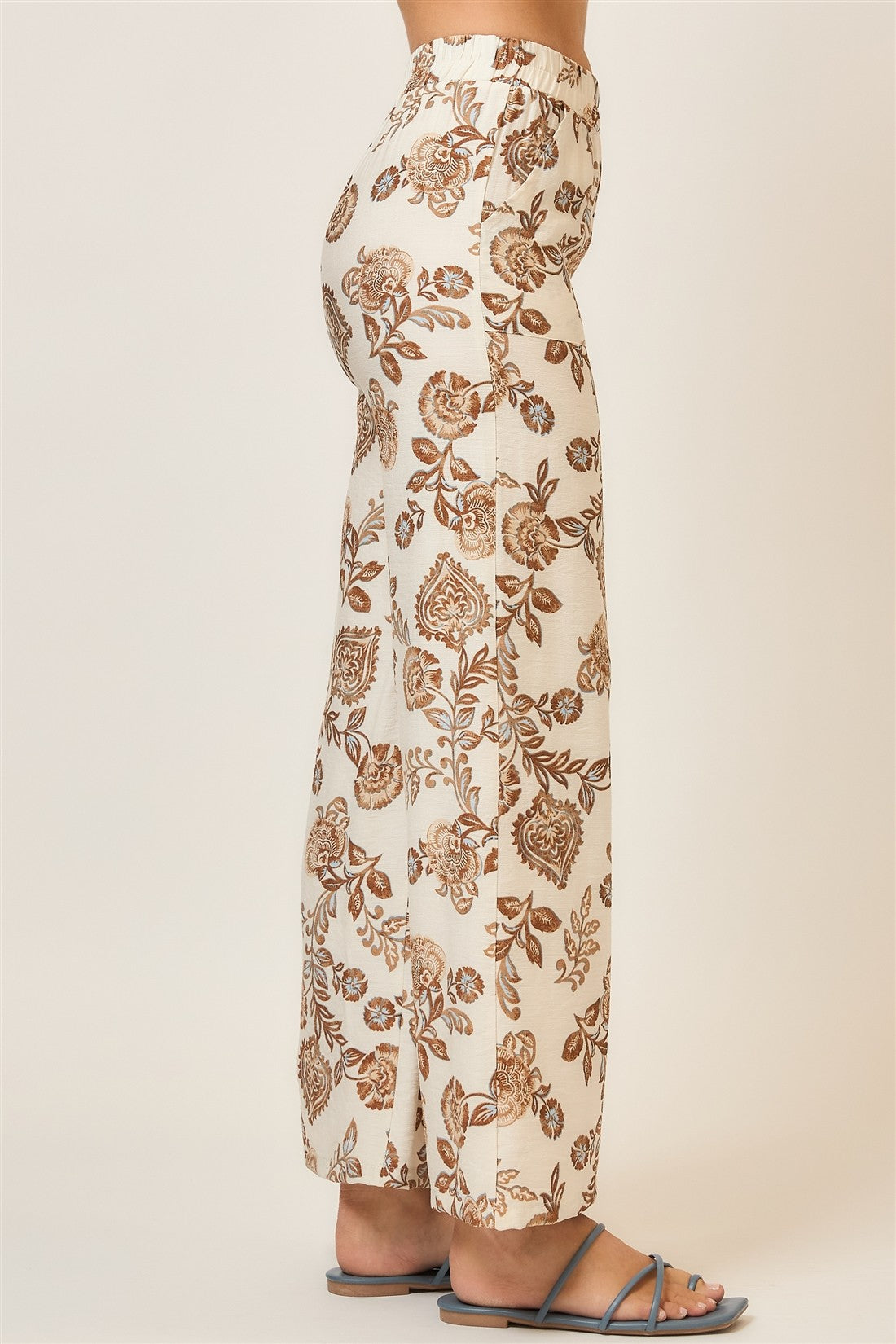 Flower patterns pants