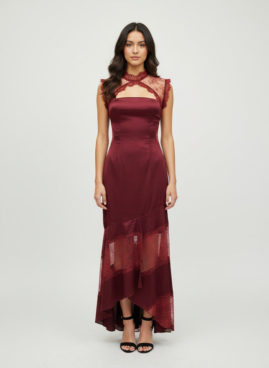 Raquel lace maxi dress
