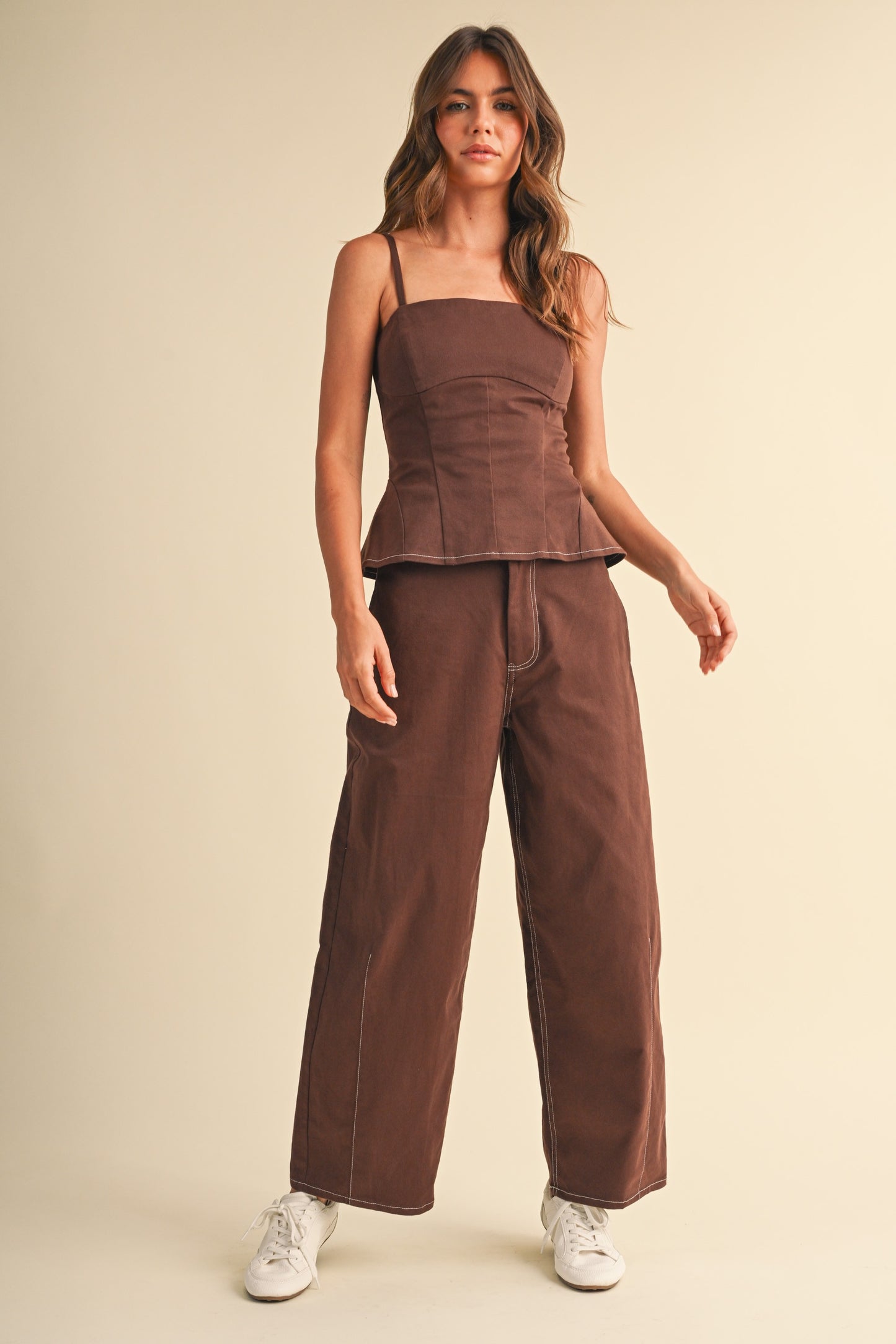 Peplum Denim Set
