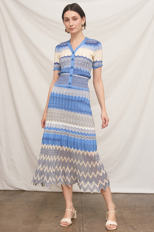 Blue Chevron Set