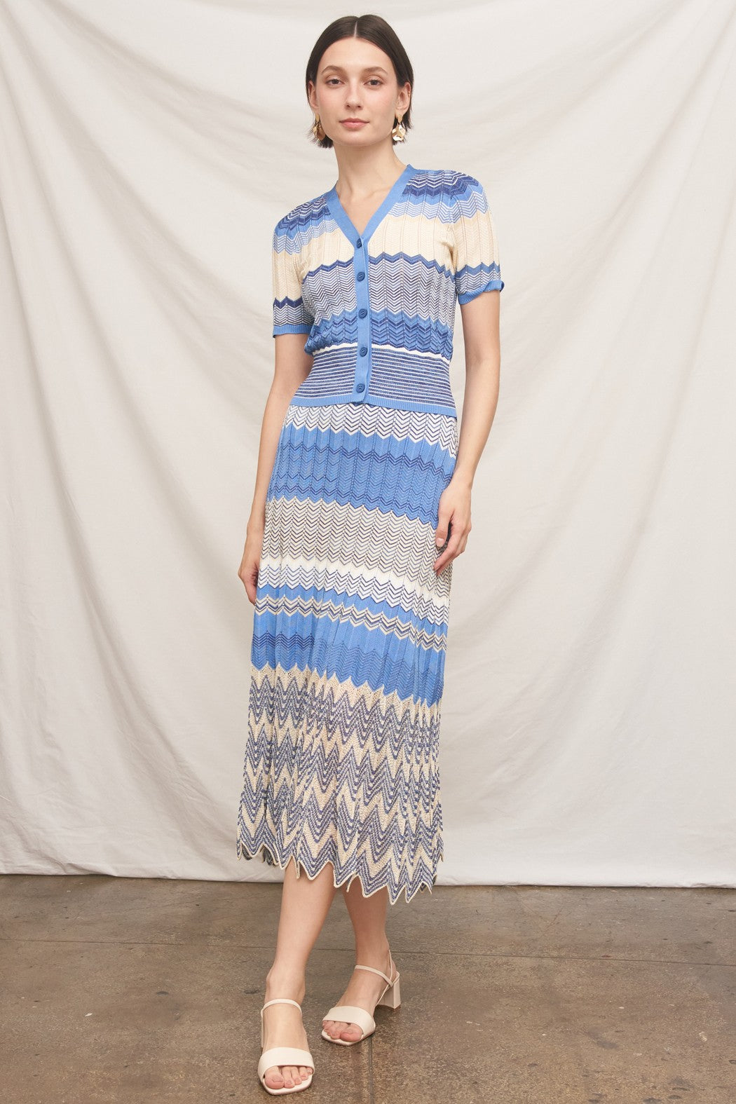 Blue Chevron Set