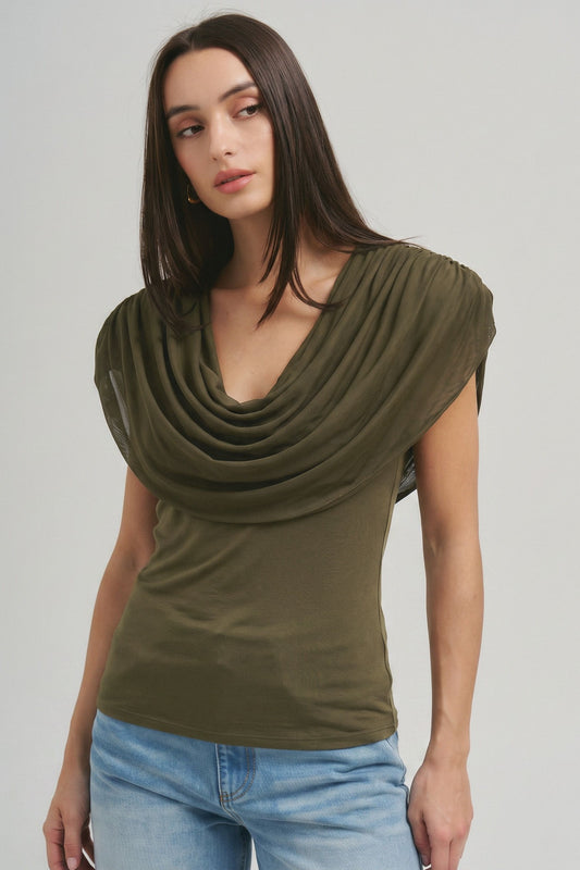 Cowl Cape Top
