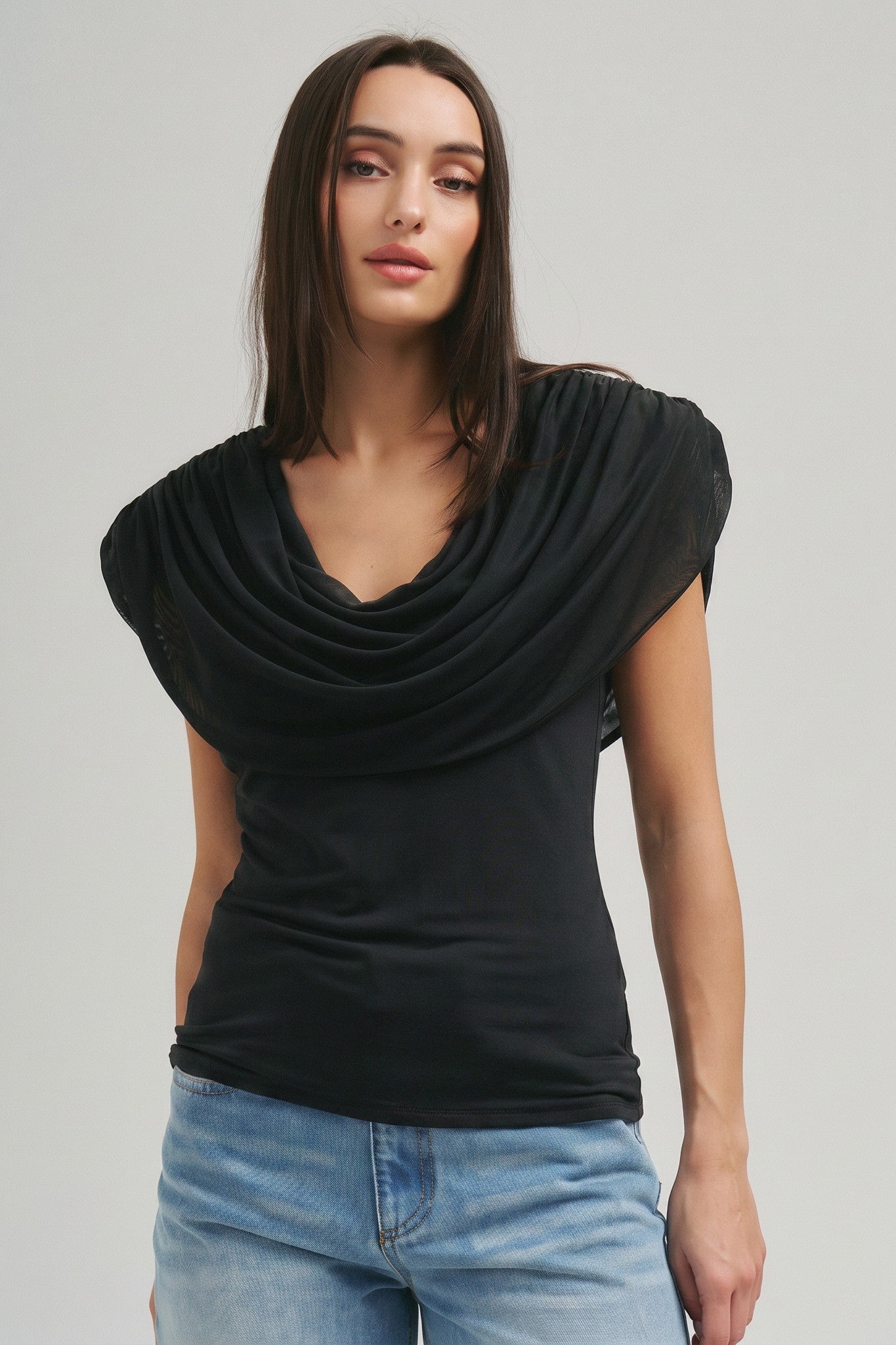 Cowl Cape Top