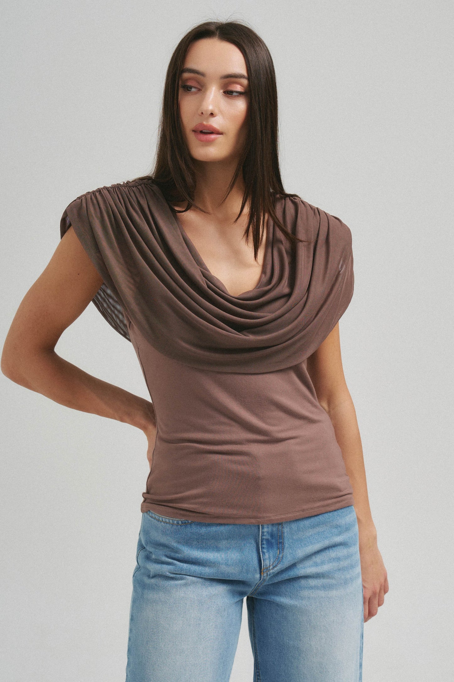 Cowl Cape Top