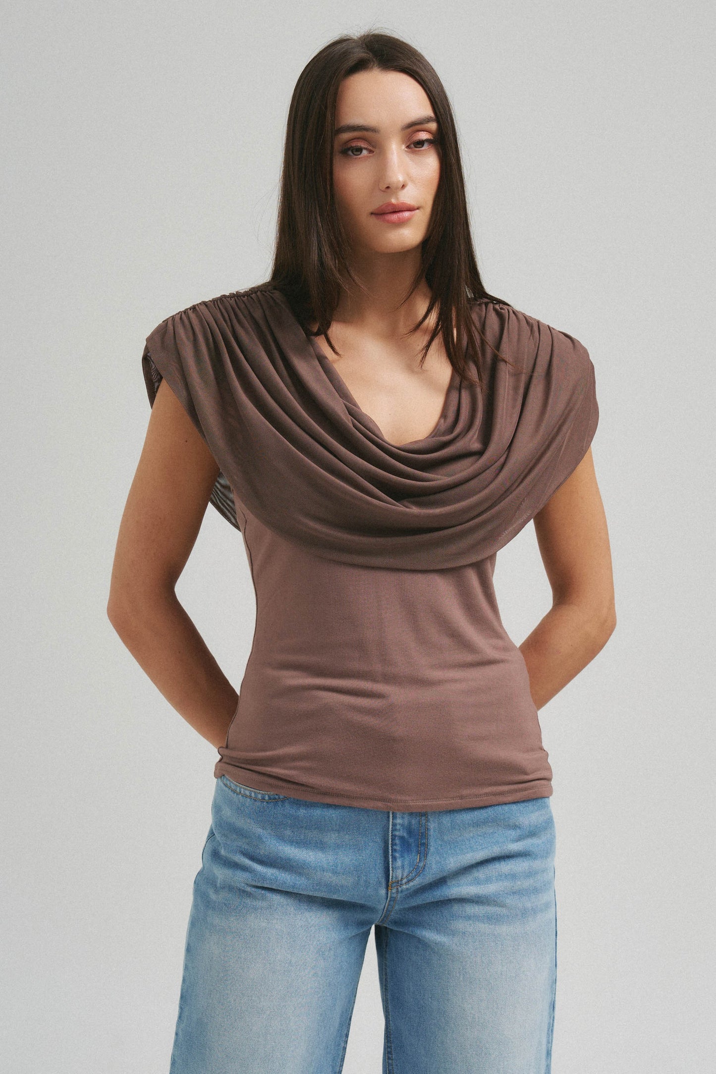 Cowl Cape Top