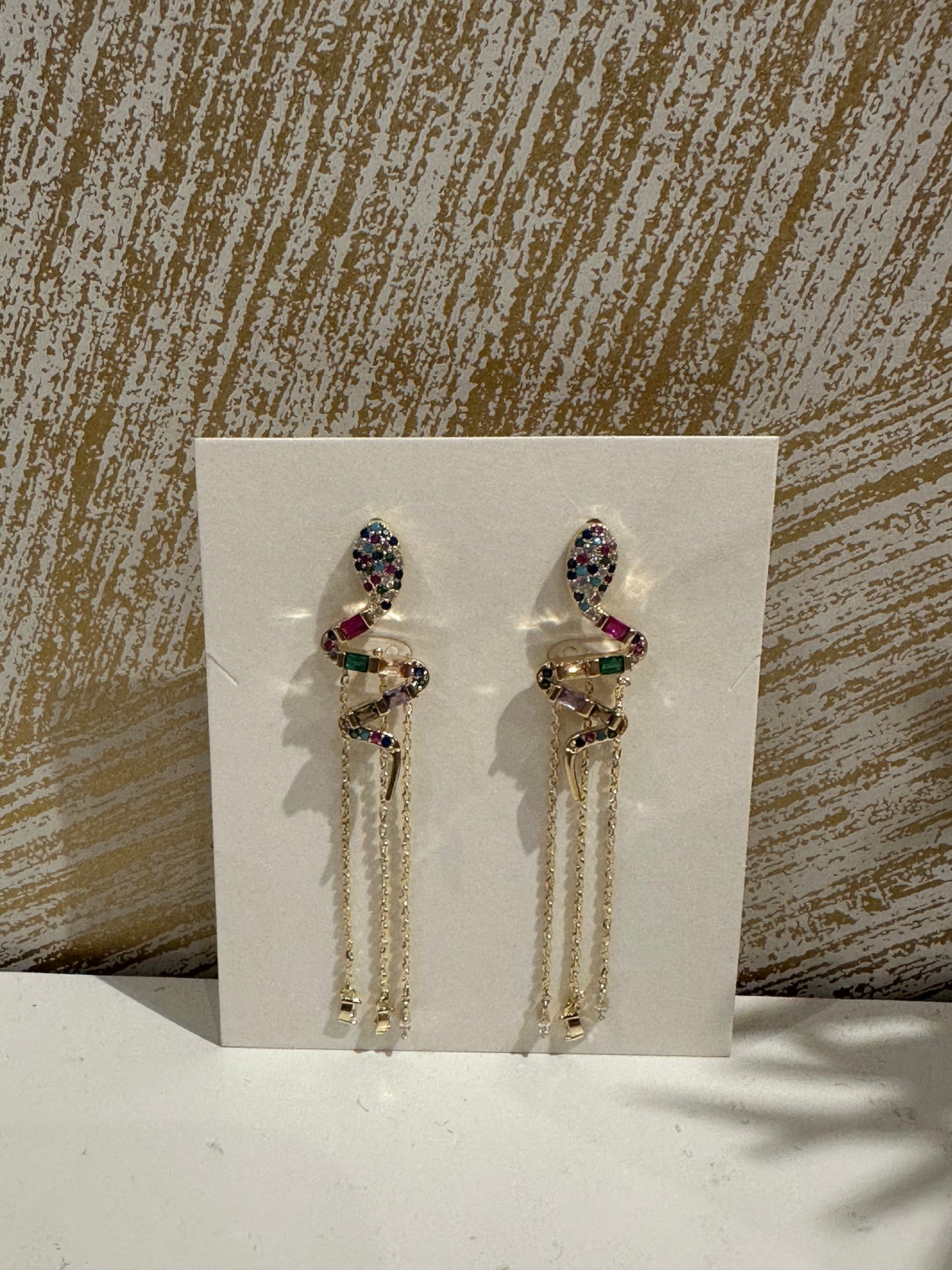 Rainbow Snake Earrings