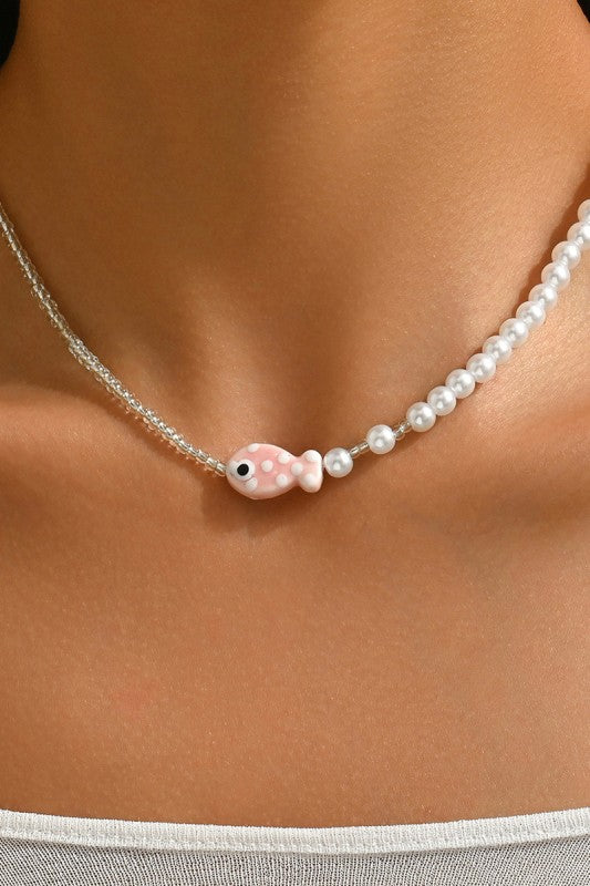 Fish Beaded Necklace