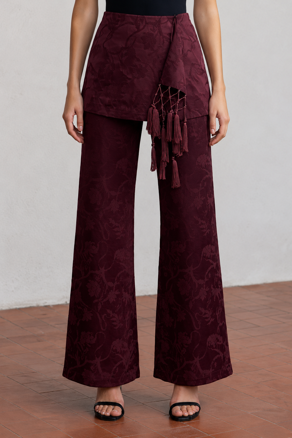 Amira Ruffled Satin Set