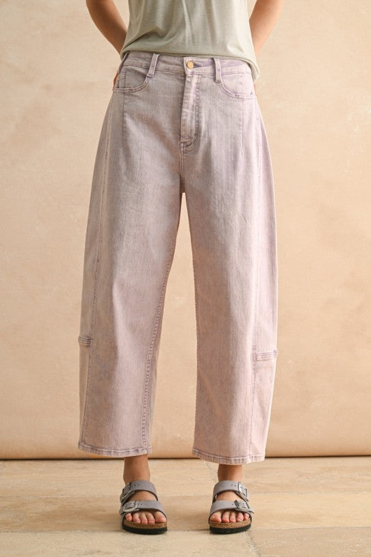 Lilac Barrel Pants
