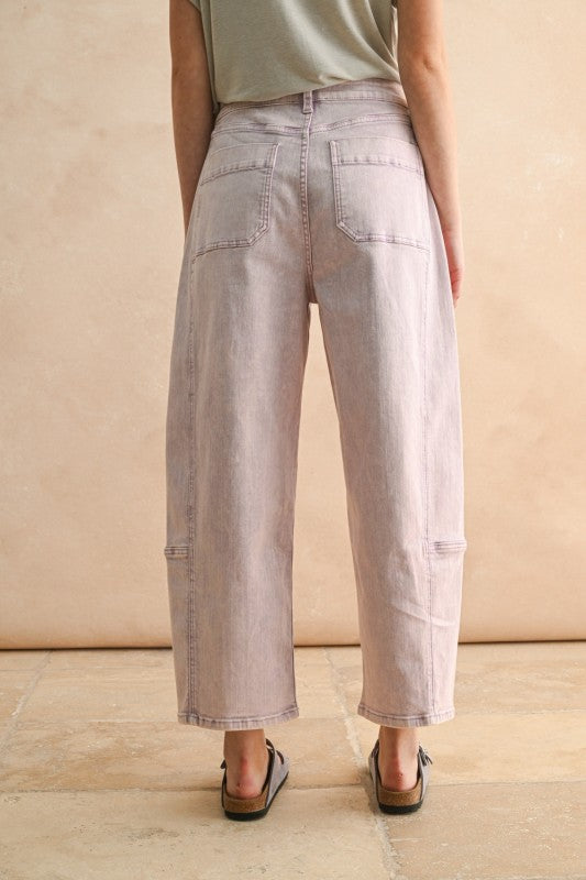 Lilac Barrel Pants